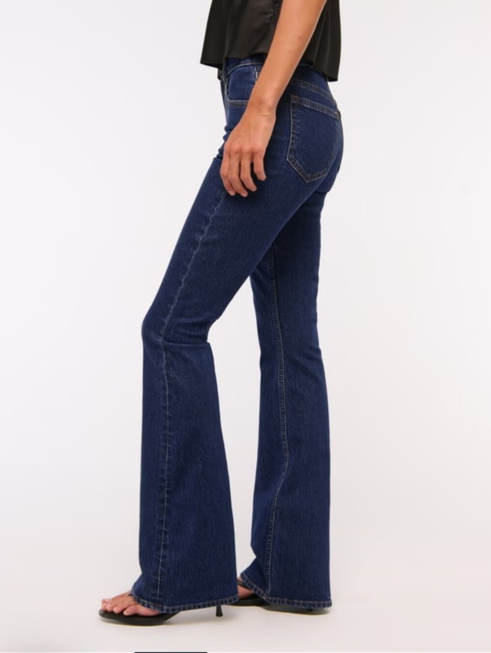 NEW Abercrombie Mid Rise Bootcut Jeans Dark Wash 27 Short